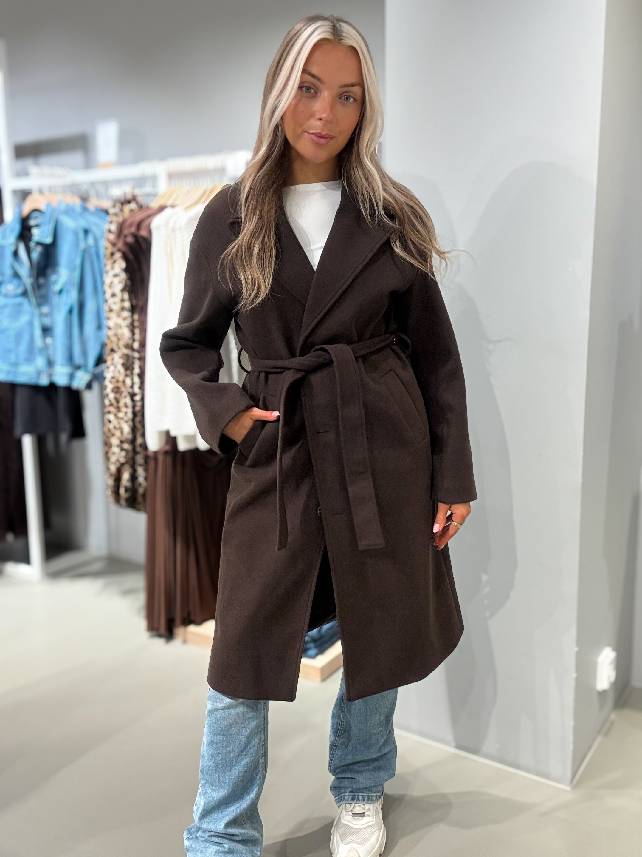 VICLAUDIA Coat - Coffee Bean